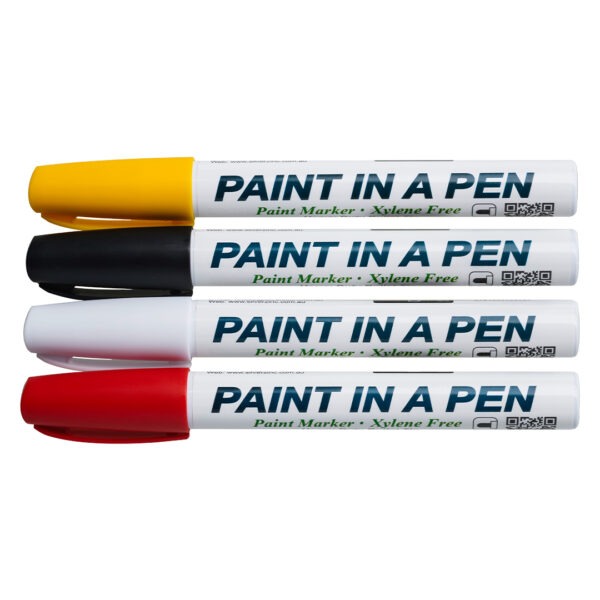 Paint in a Pen yellow black white red