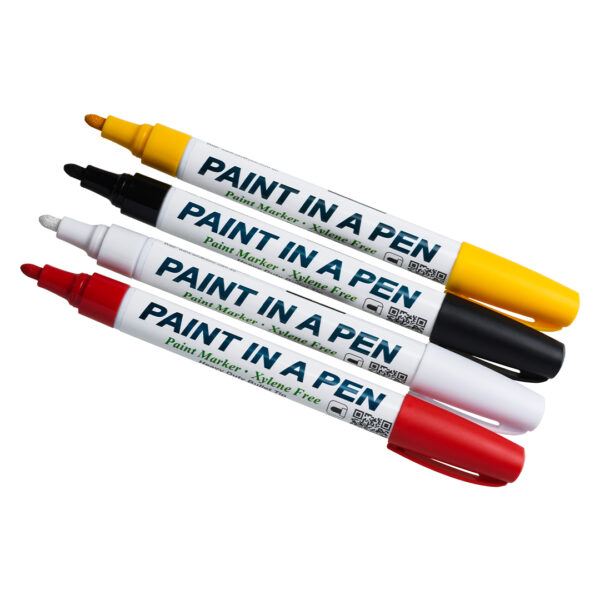 Paint in a Pen yellow black white red
