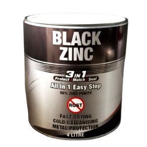 1 & 4L Black Zinc Paint