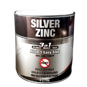 1 & 4L Silver Zinc Paint